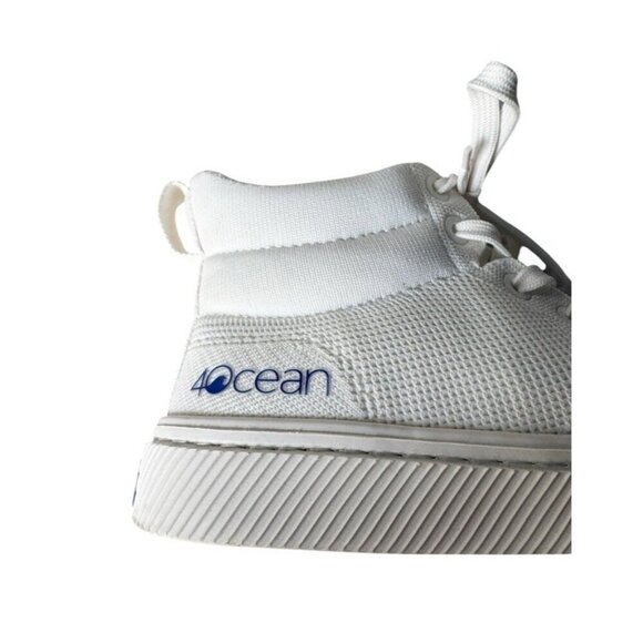 Cariuma 4Ocean Women's Sz 10 Off White Knit High-Top Sneakers Lace Up Casual - Picture 6 of 14